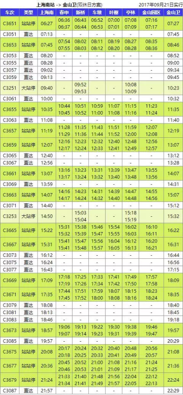 金山3路最新时刻表全面解析